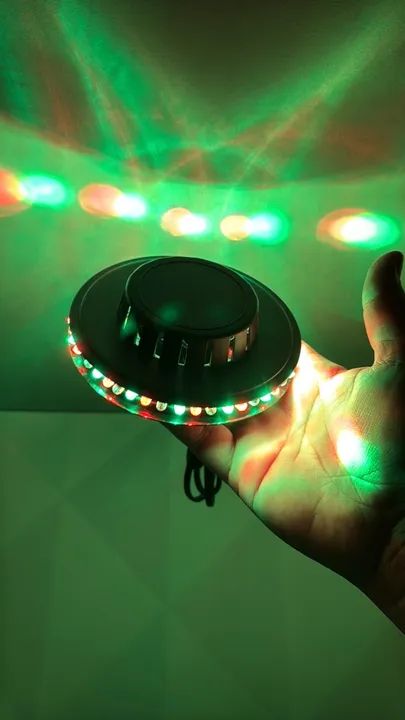 Luzes de Discoteca LED giratória com leds Rotativas 