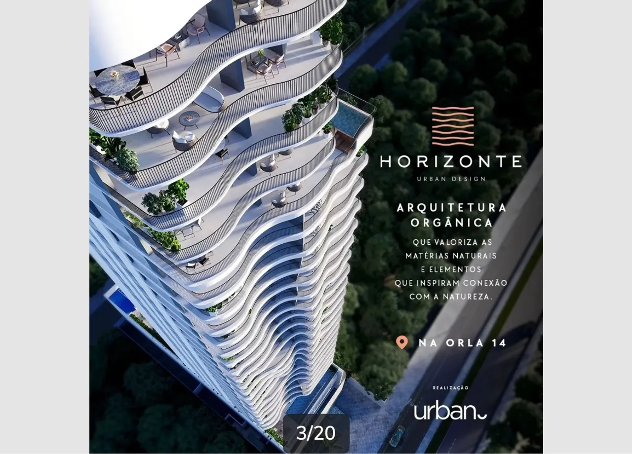 Urban Horizonte Apartamento 1505 com 3 suítes e três vagas na garagem