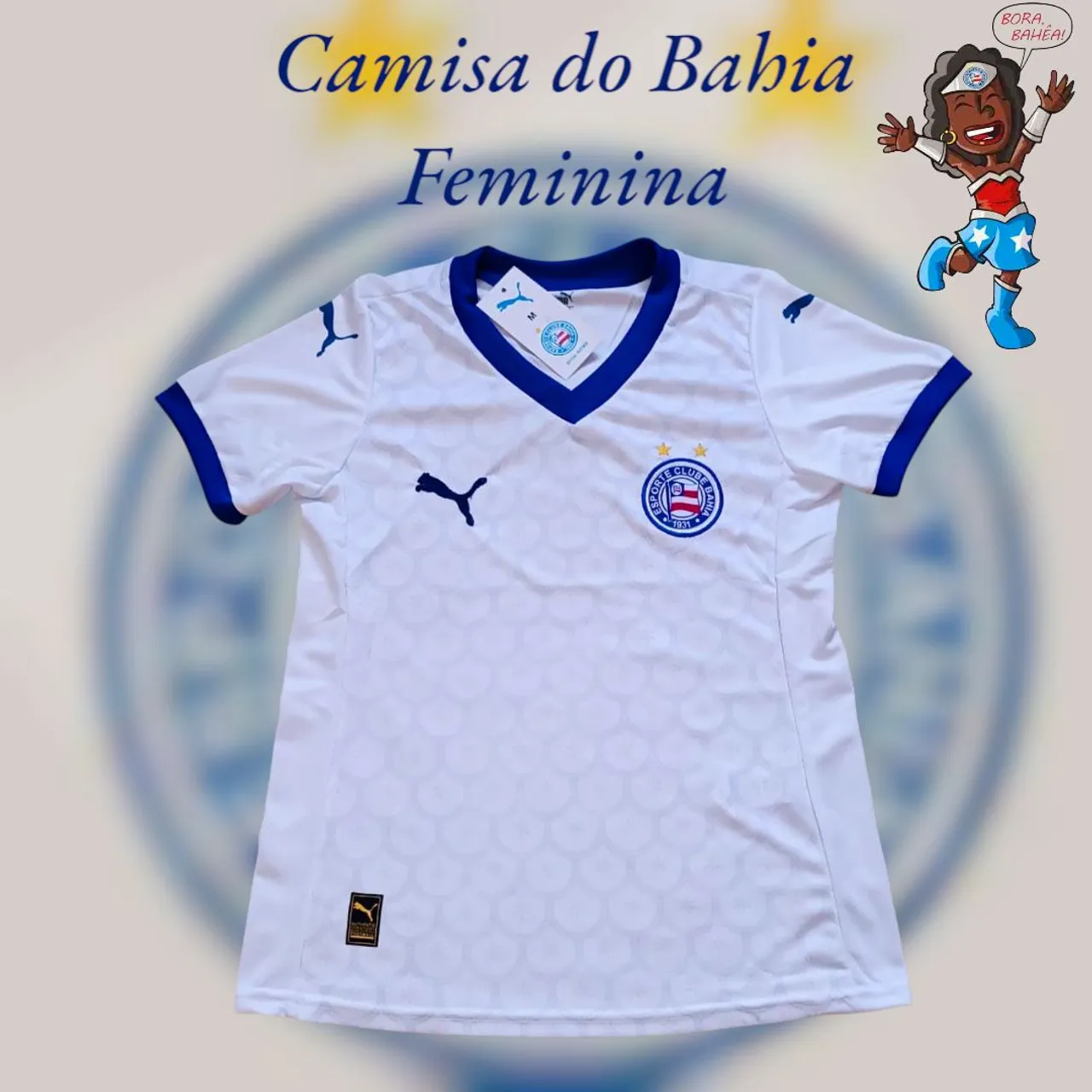 Camisa de Time Feminina Baby Look 