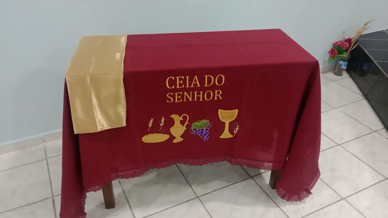 Toalha de mesa para igreja evangélica  - Foto 2