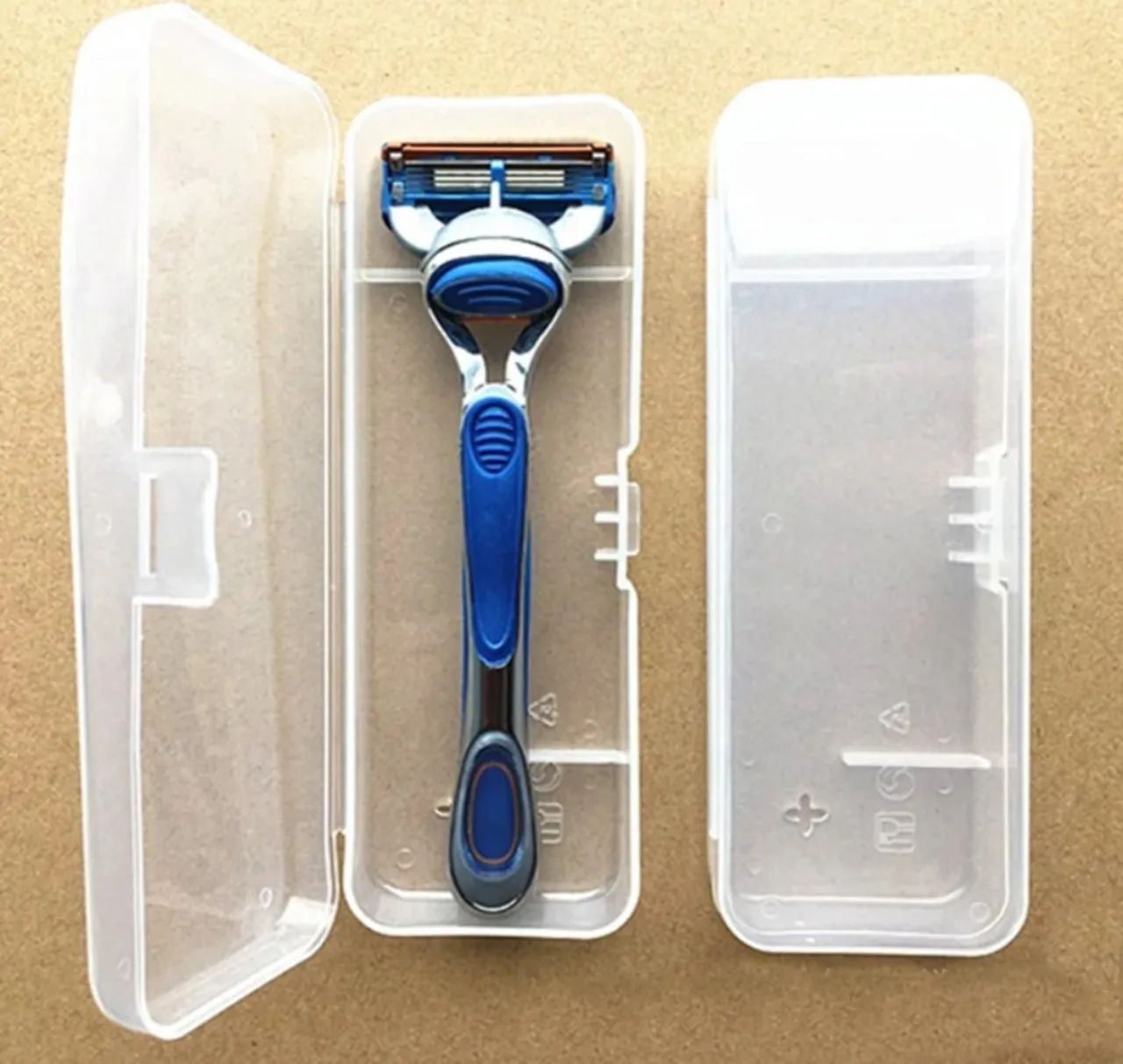 Estojo De Barbear Masculino Viagem Razor Blades, Caixa De Ar
