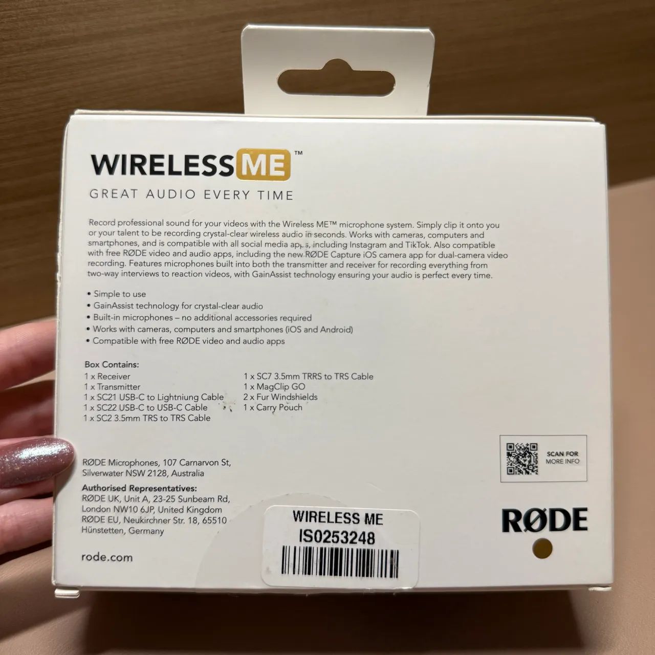 Microfone Sem Fio RODE Wireless ME (pouquíssimo uso) - Foto 4