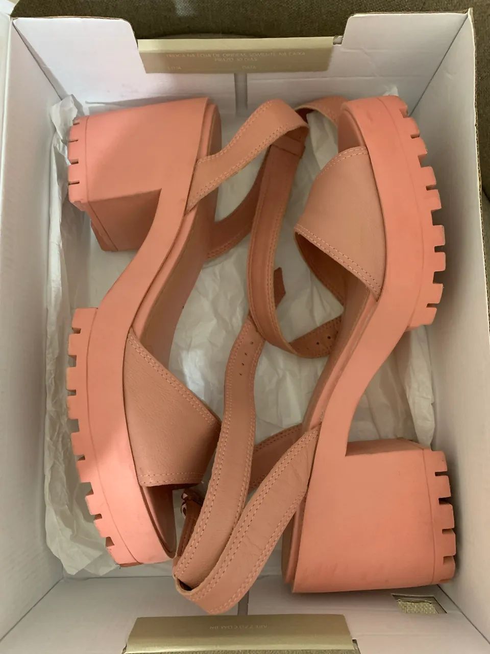 (AREZZO 37) SANDÁLIA AREZZO COURO TRATORADA ROSÊ BLUSH - Foto 5