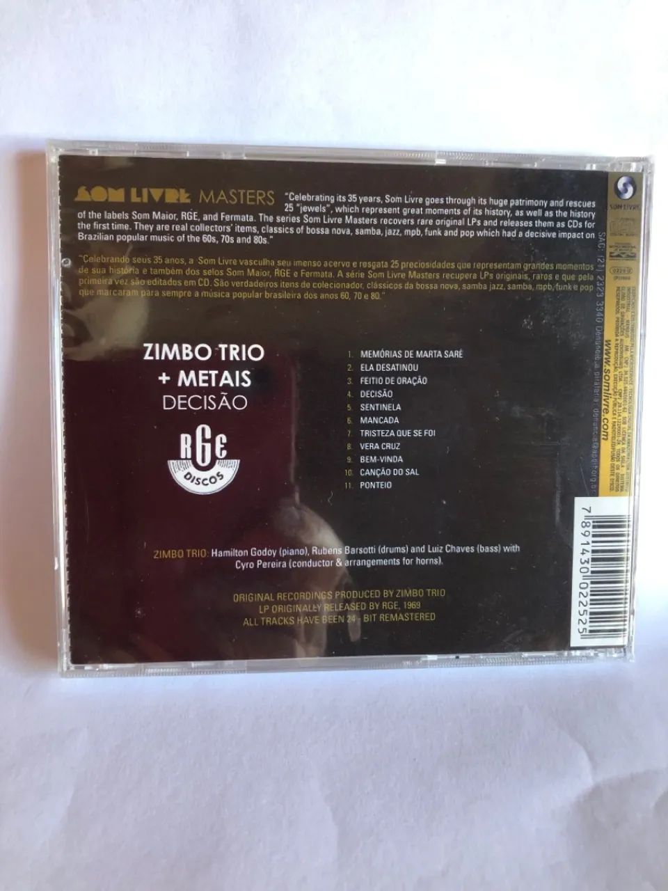 CD Zimbo Trio + Metais - Decisão - Foto 2