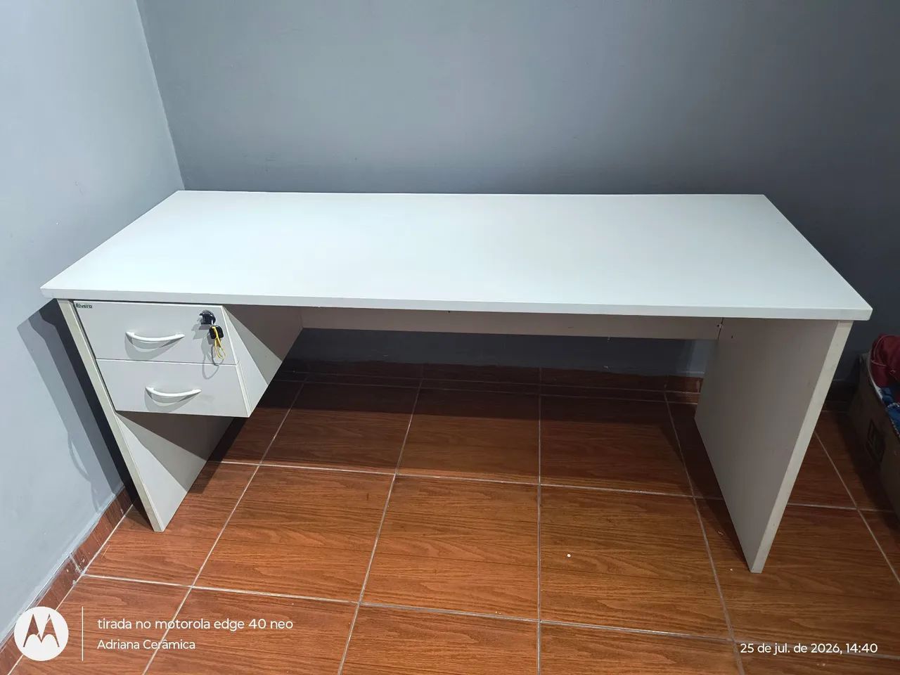 Mesa  reta ou em L - Foto 2