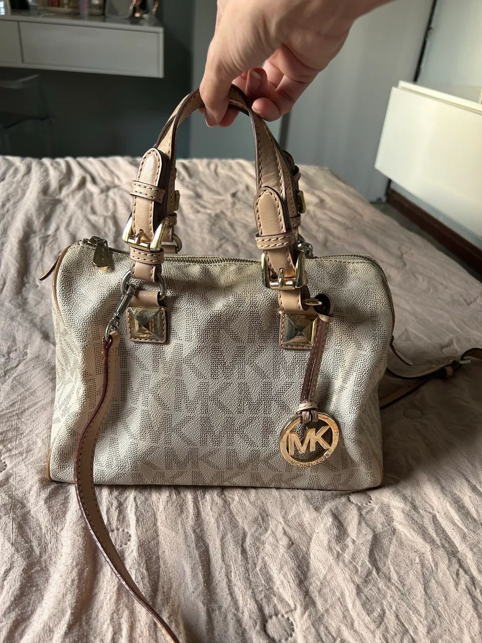 Bolsa Michael Kors Off white 