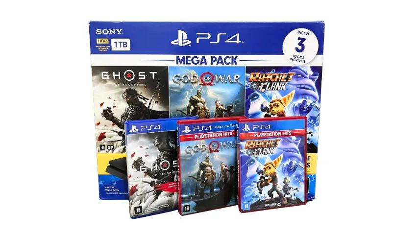Sony PlayStation 4 Slim 1TB - Mega Pack 3 Jogos - Foto 2