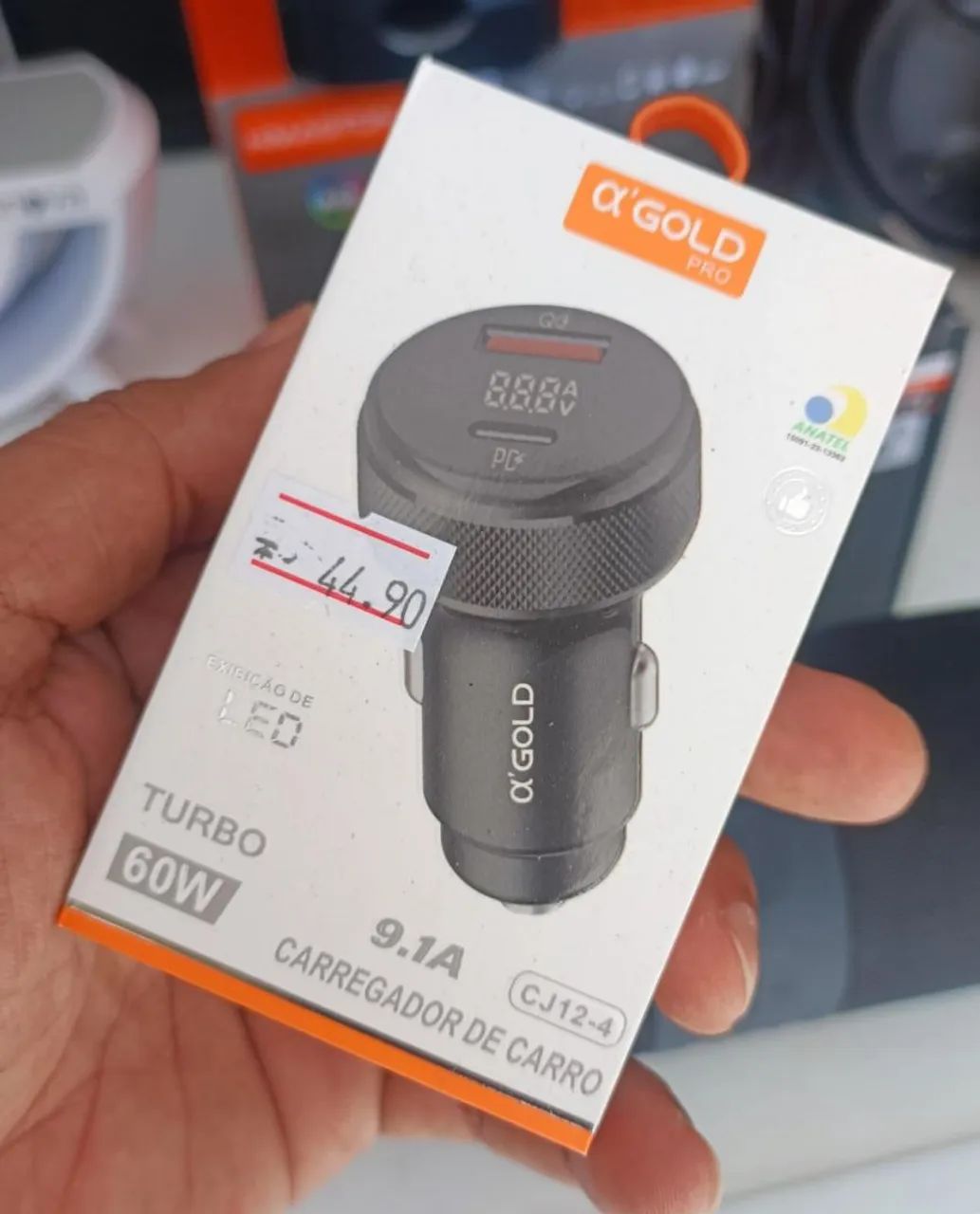 Carregador veicular turbo pro seu celular 30 minutos  - Foto 4