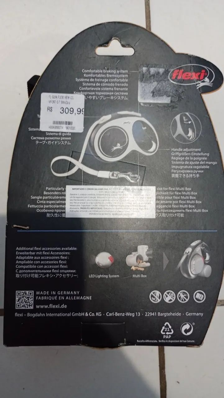 Guia Marca Flexi Até 60kg 5 metros  - Foto 2