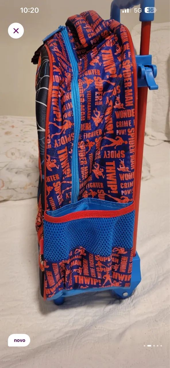 Mochila nova homem aranha 