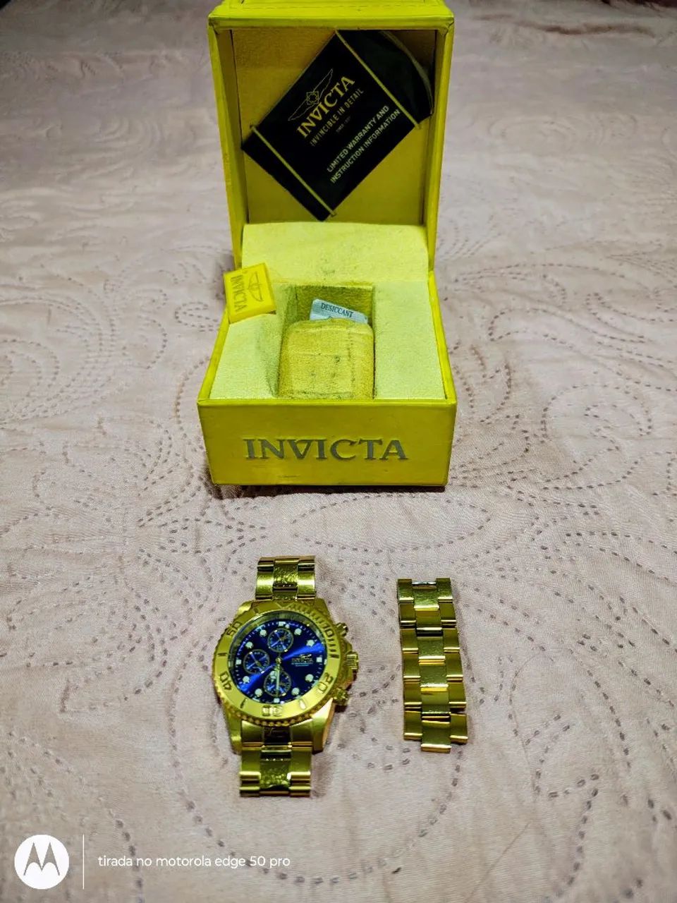 Vendo relógio Invicta dourado!!! - Foto 4