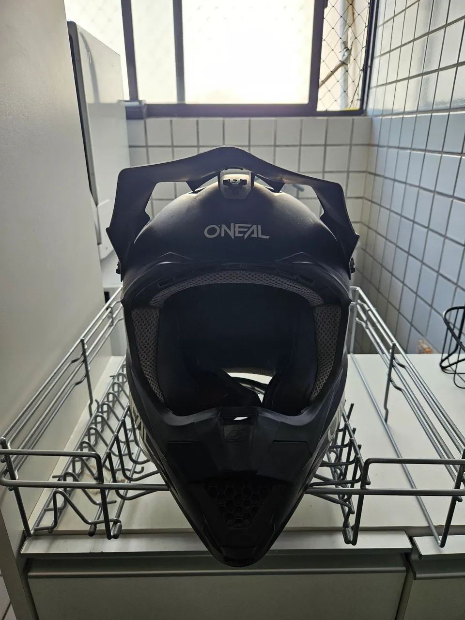 Capacete Motocross O'Neal Black Matte - Robusto e Conservado