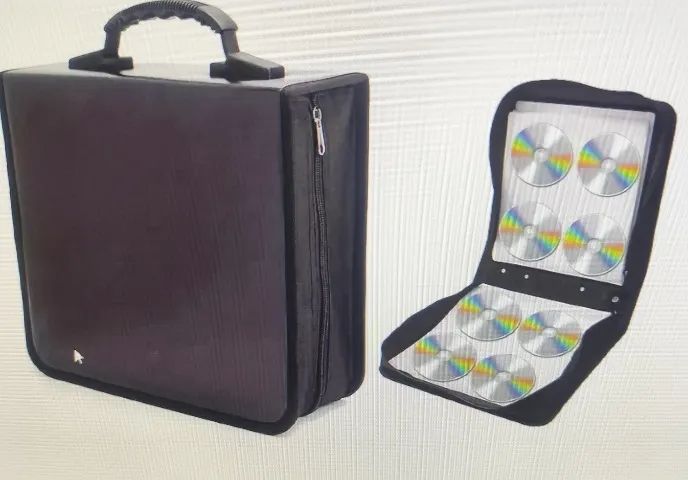 Kit com 2 organizador Porta CD/DVD para 400 discos cada