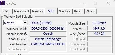 Memória RAM DDR5 16GB Corsair  - Foto 3