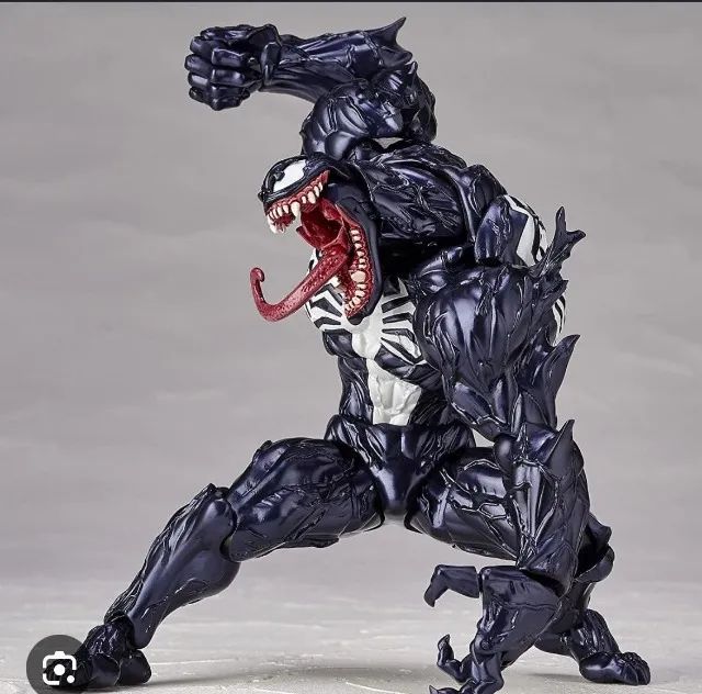 Venom Revoltech Action Figure Marvel Boneco Homem Aranha - Foto 5