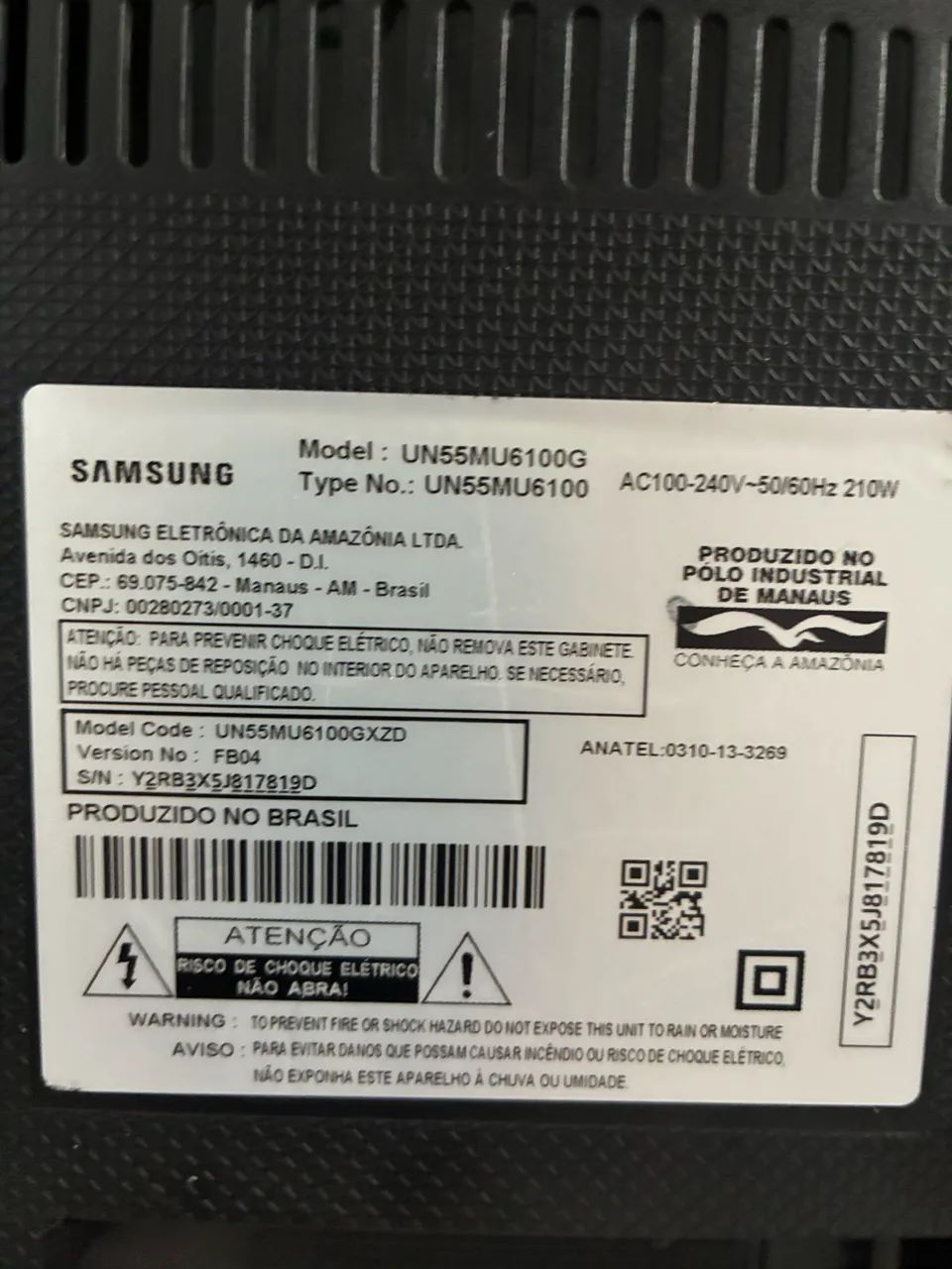 Tv Samsung 55 Polegadas Para Retirada de Peças  - Foto 2