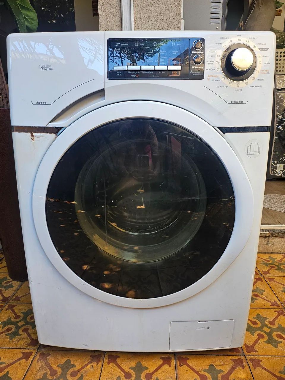 Máquina lava e seca midea 10kg com defeito 