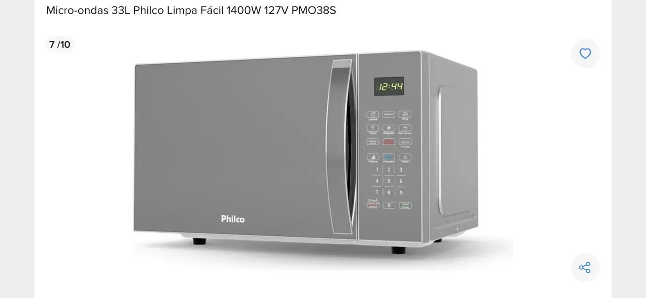 Microondas Philco Espelhado 33 litros  - Foto 5