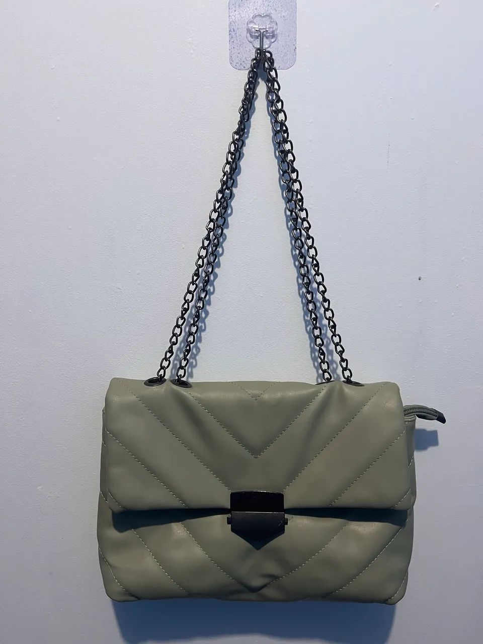 Bolsa de ombro verde claro 
