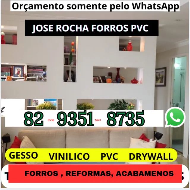 DIVISÓRIAS E GESSO - PLAQUINHAS, DRYWALL E REFORMAS - Foto 3