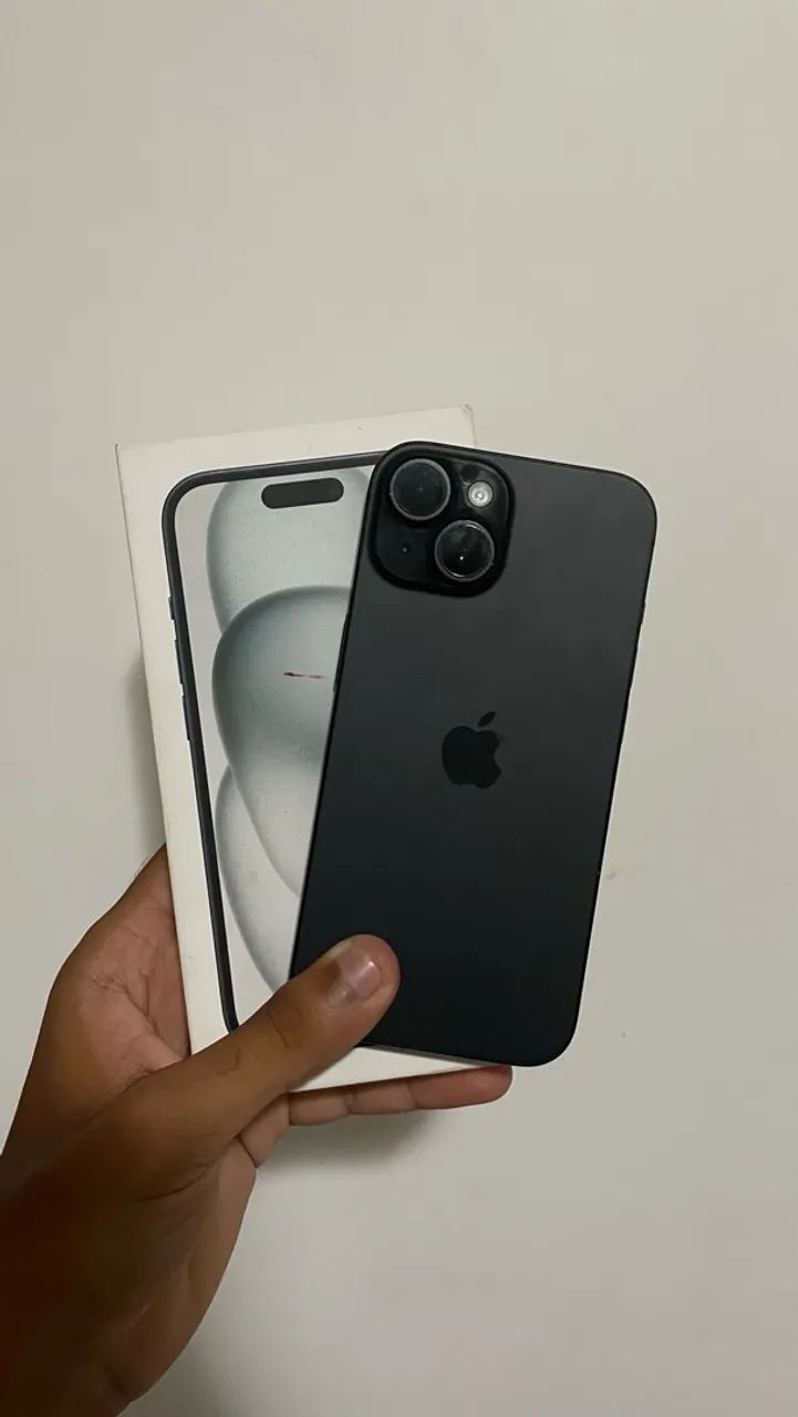iPhone 15 128 GB caixa e nota