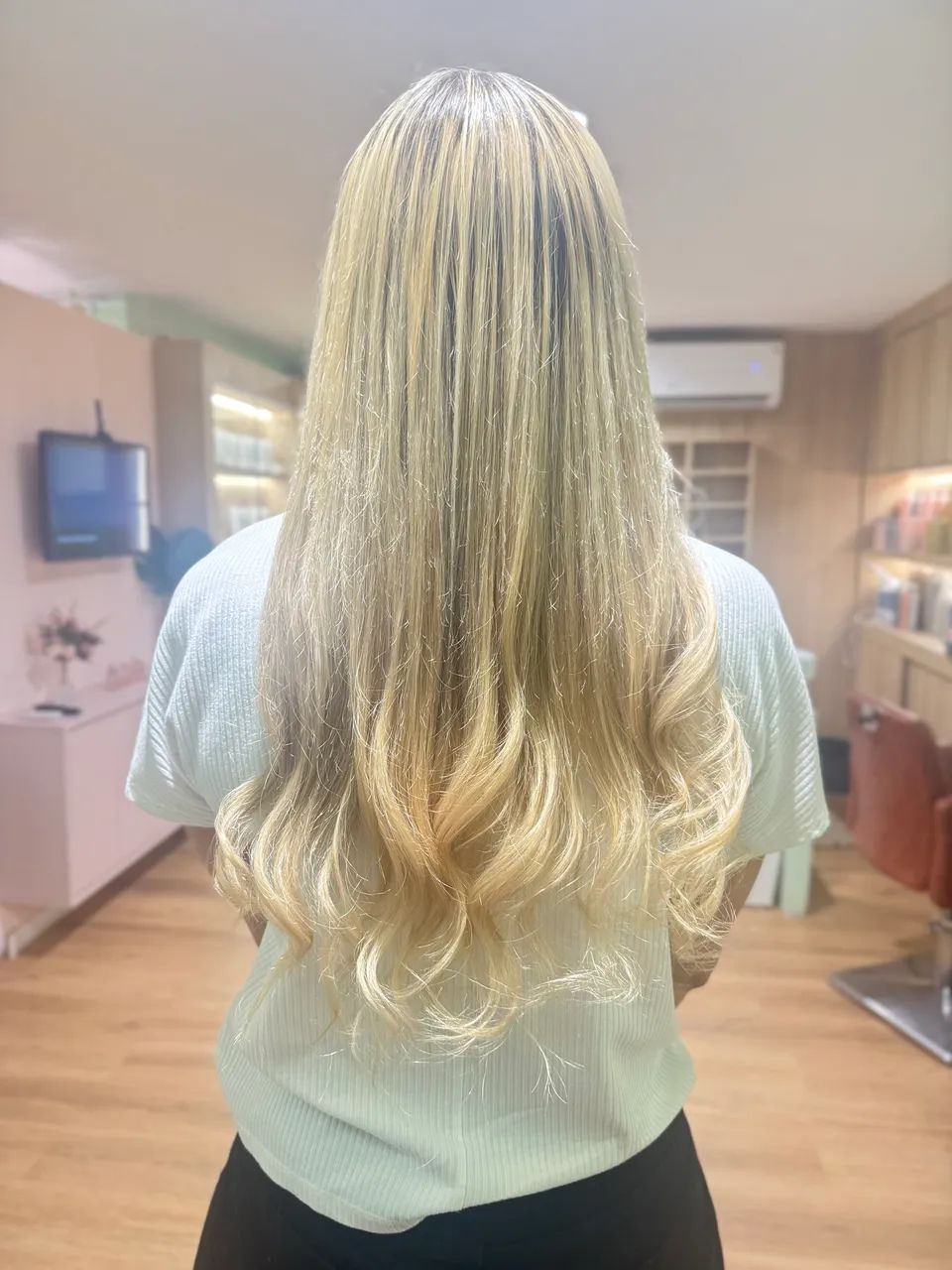 Cabelo humano brasileiro loiro