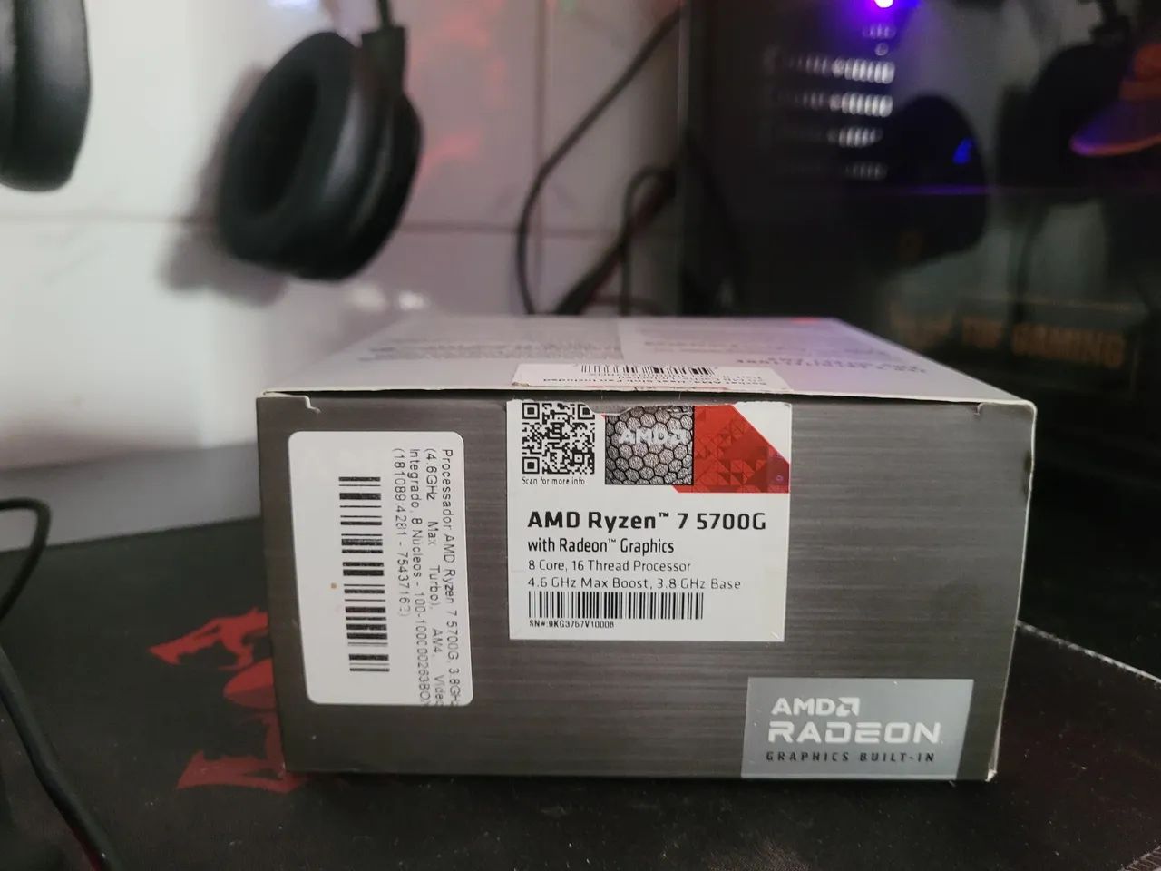 Ryzen 7 5700g na caixa