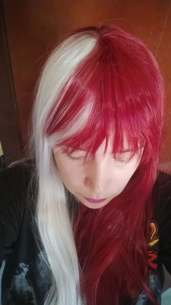 Peruca Todoroki - Versão Feminina Cosplay - Foto 4