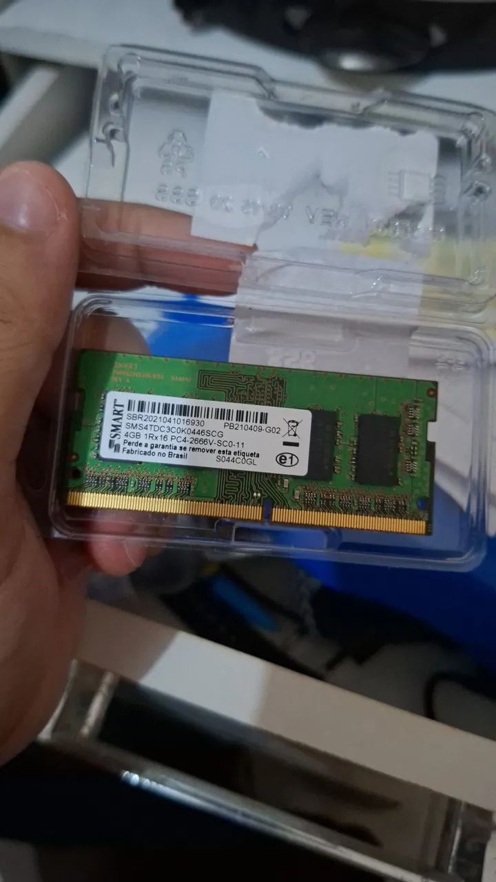 4gb memoria ram ddr4 notebook