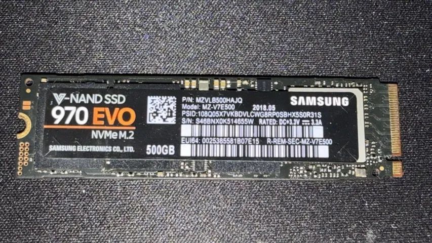 M.2 nvme samsung 970 evo