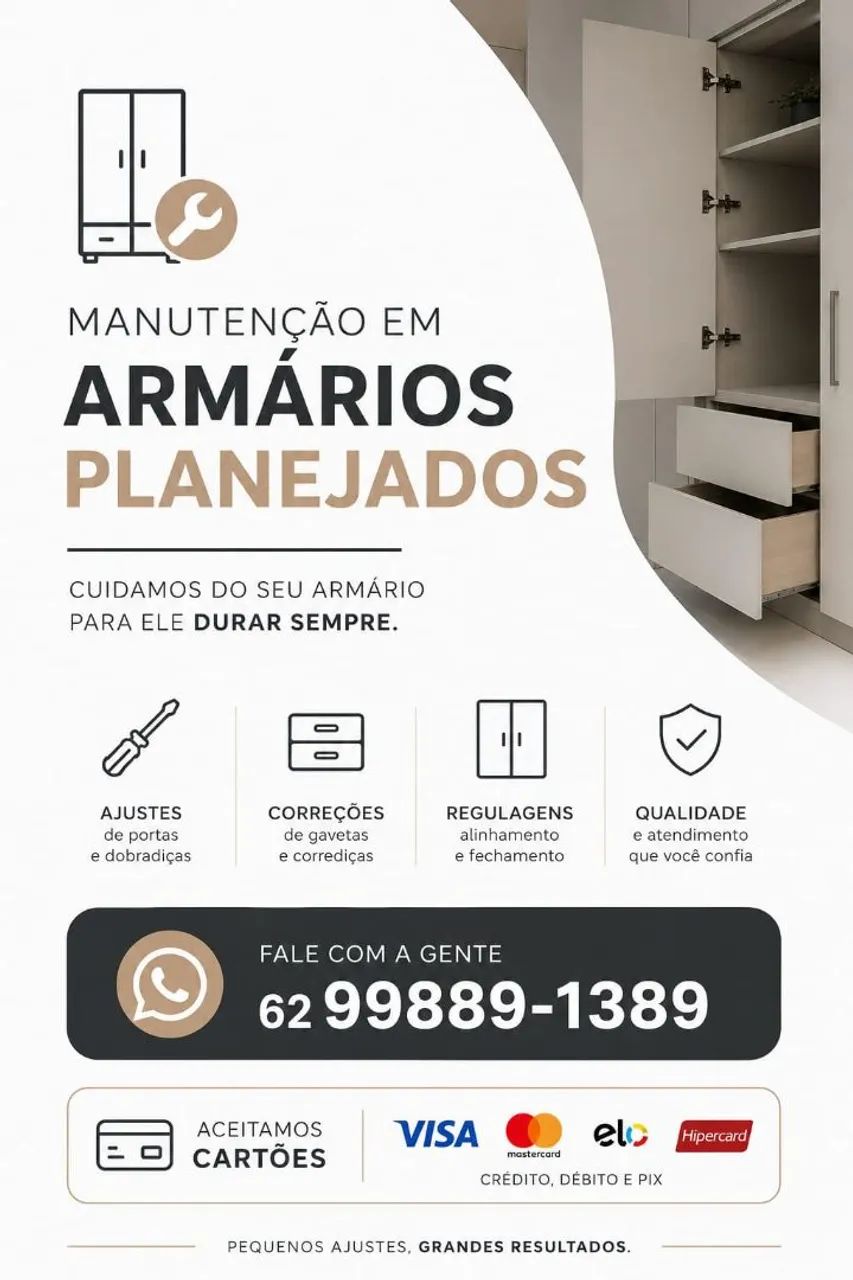 Manutenção de armários planejados