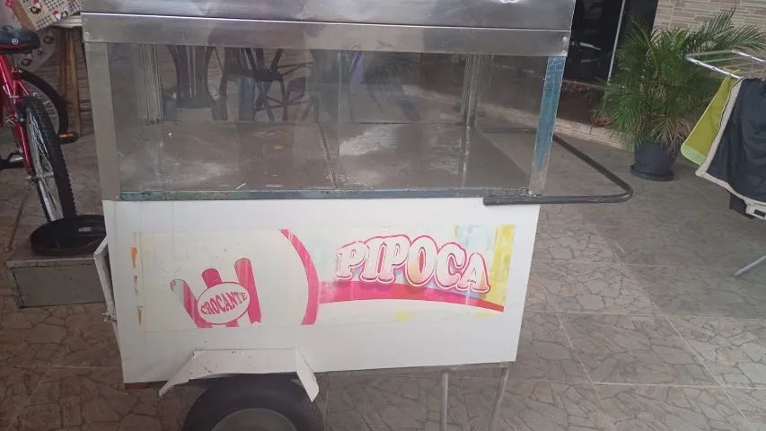 Carrinho de pipoca com Mini fogão 