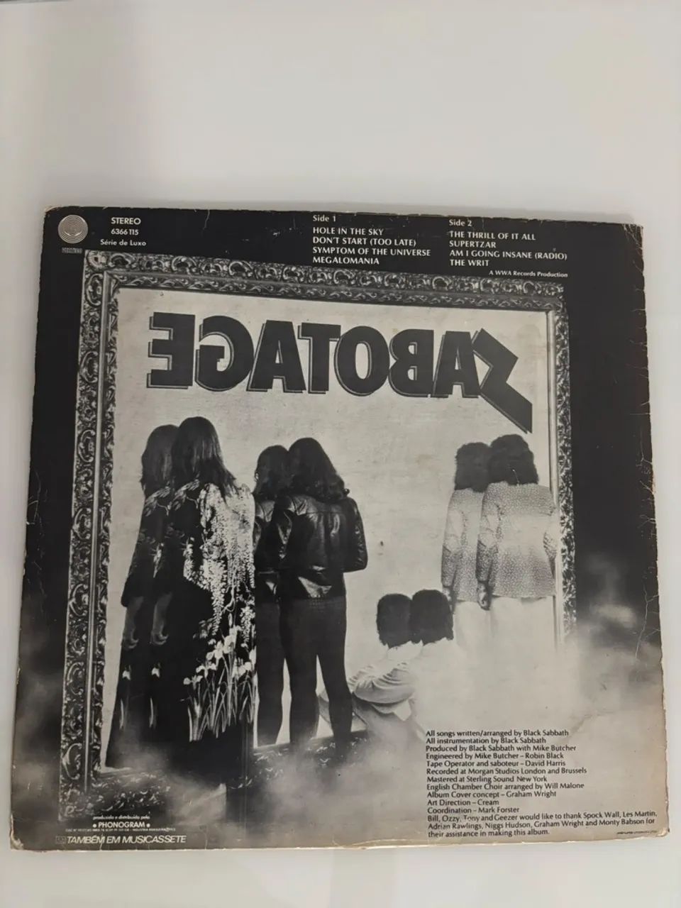 LP Disco de Vinil Black Sabbath - Sabotage - Foto 3
