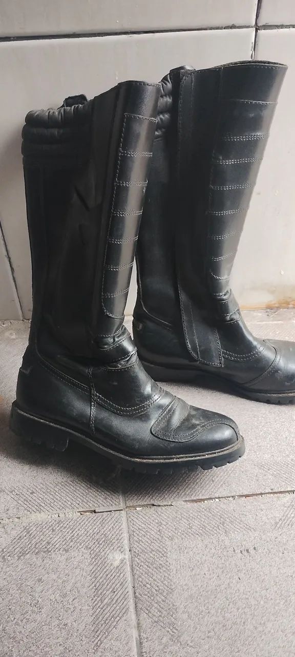Bota cano longo para motoboy 