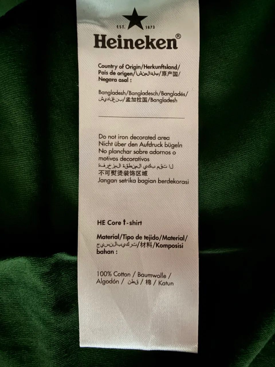 Camisa Verde  - Heineken - 52cm X 73cm - Foto 4