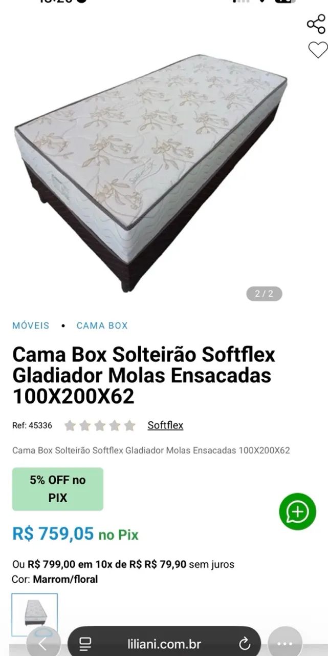Cama Box solteirão | Luxo softflex  - Foto 2