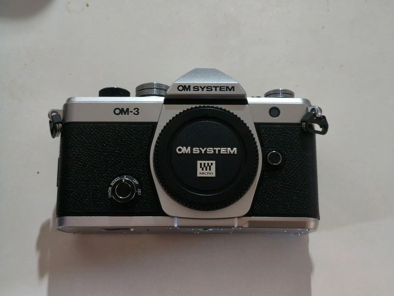 Câmera OM System OM-3 prata 