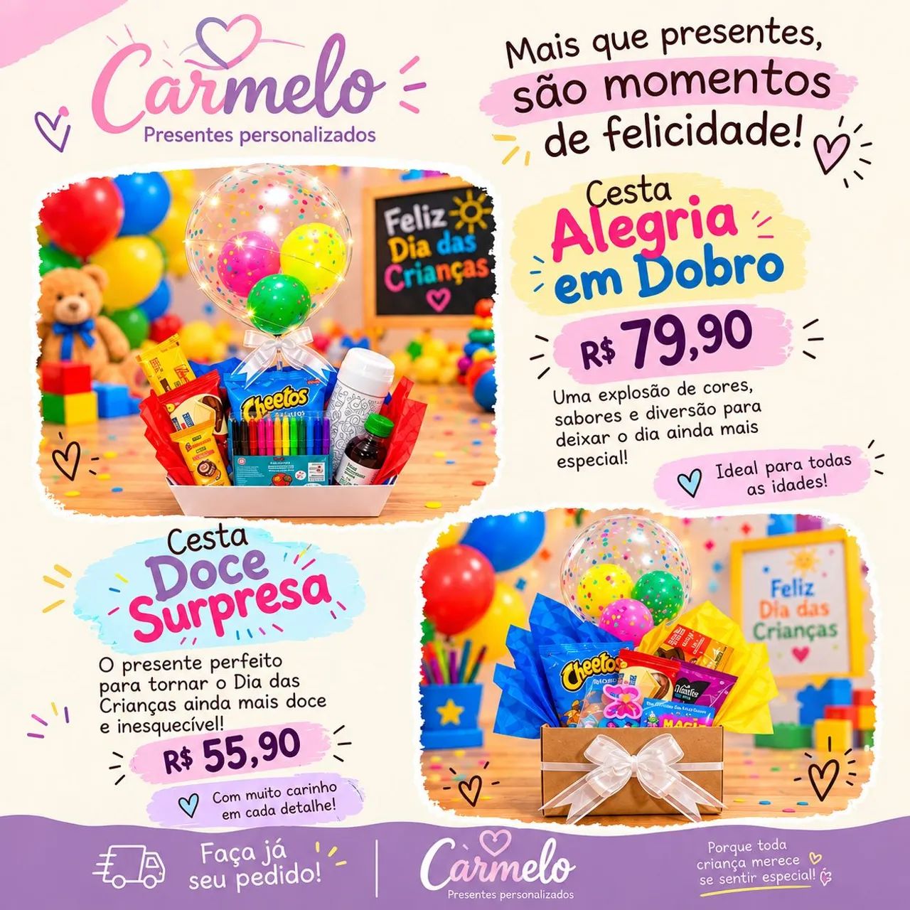 Cesta dia das crianças 