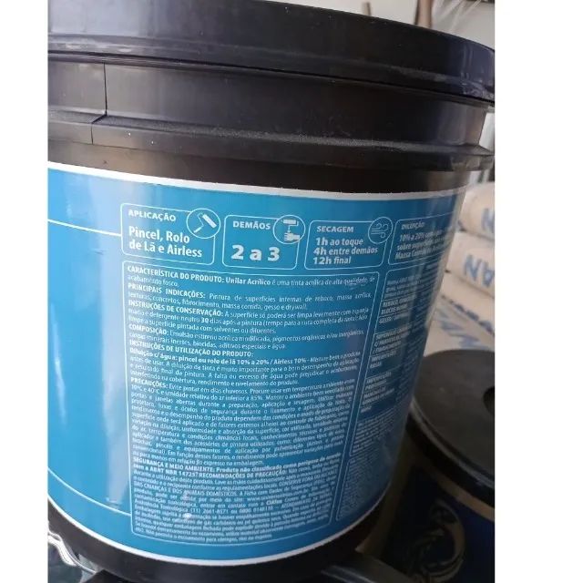 Tinta Acrilica economica 15L Unilar Balde - Foto 4