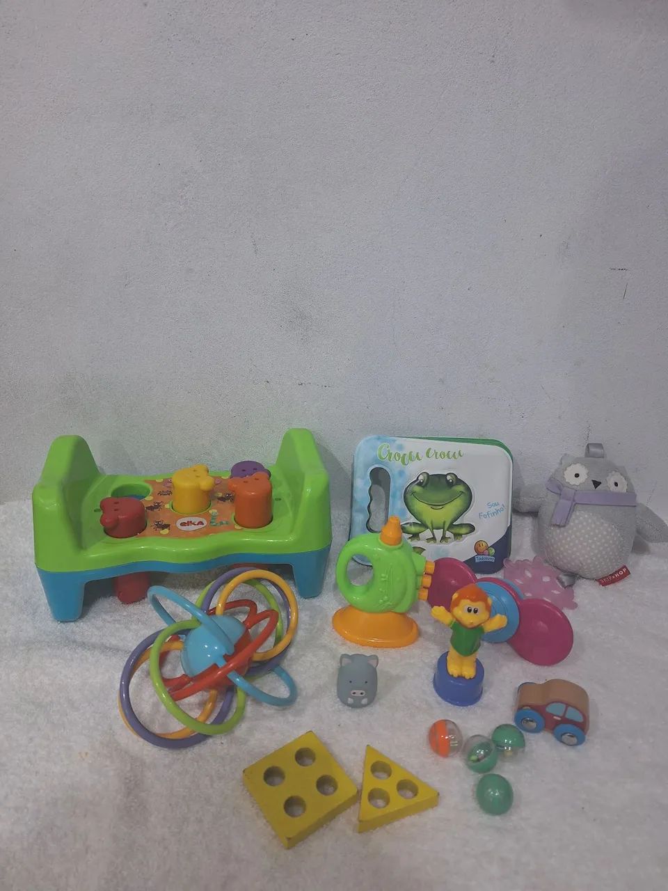 Lote brinquedos de bebê diversos didáticos 
