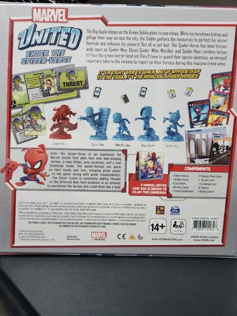 Board Game Marvel United: Enter the Spider-Verse ( versão KS - com Spider Ham) - Foto 2