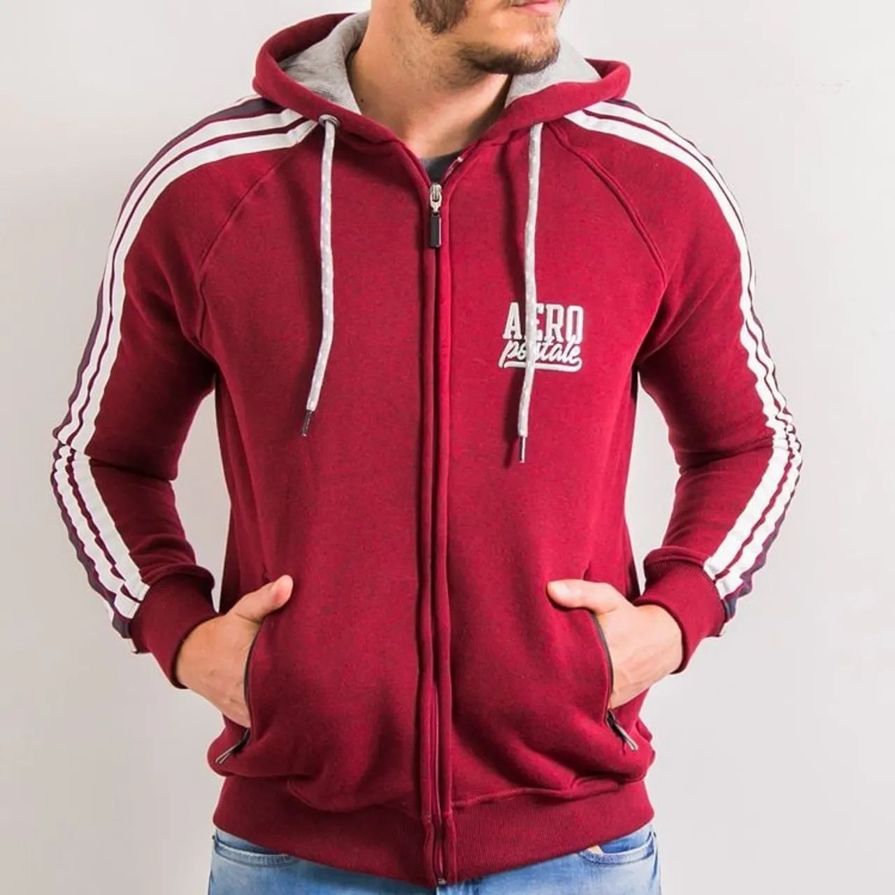 Moleton aeropostale bordeaux original  - Foto 4