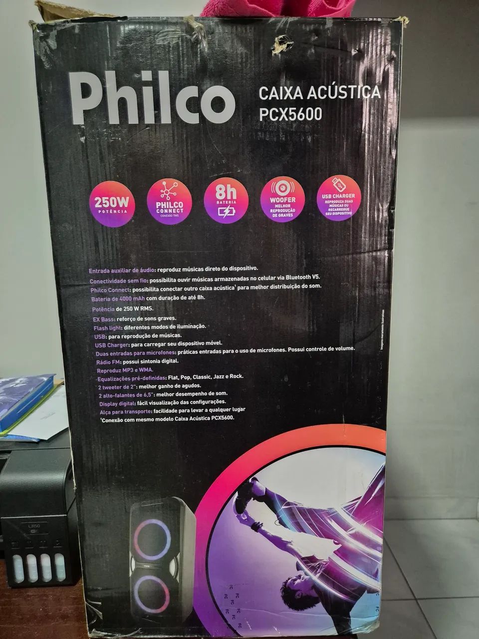 Caixa de Som Bluetooth PCX5600 - Foto 4