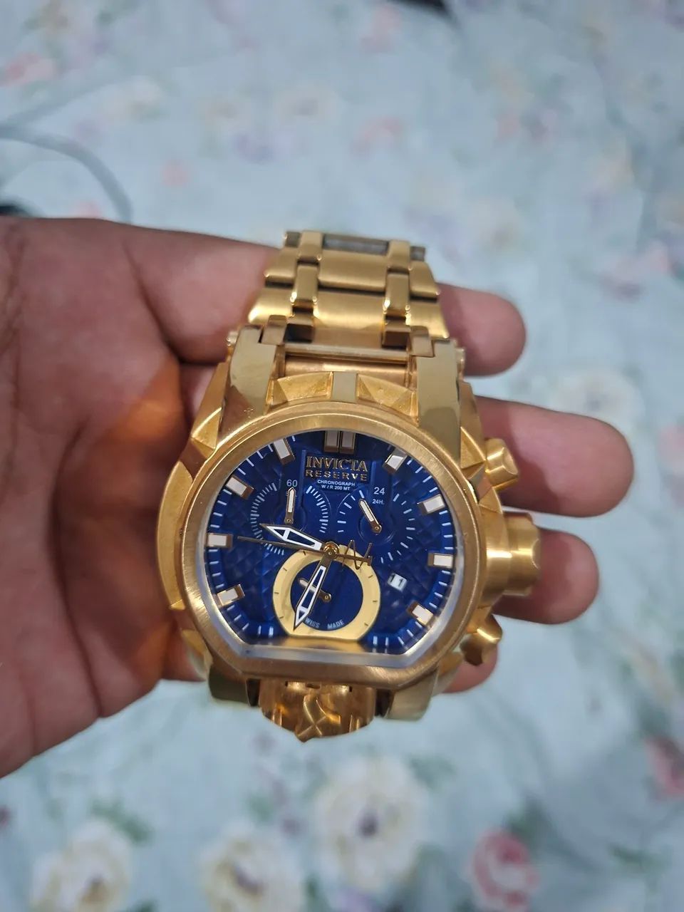 Relógio invicta original banhado ouro 18 - Foto 2
