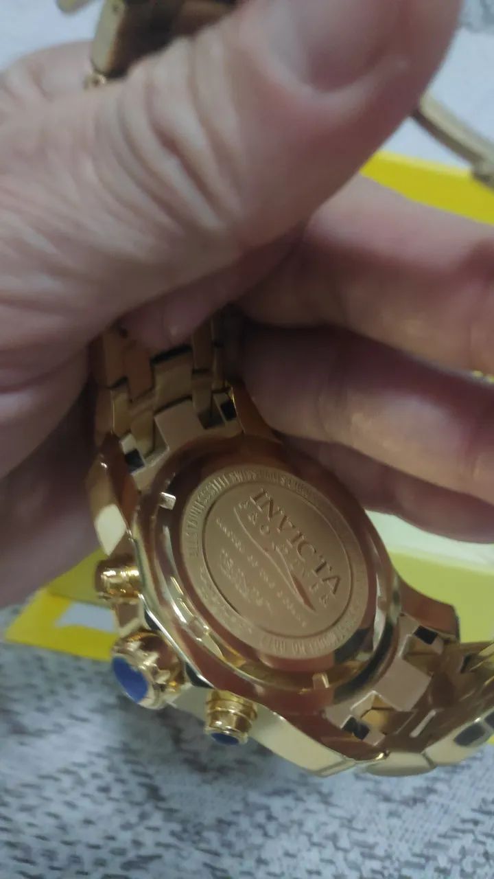 Relógio Invicta ProDrive Fundo dourado novo  - Foto 4