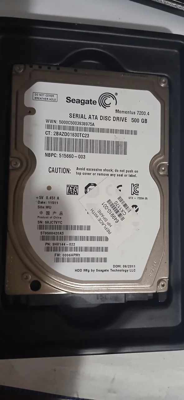 HD SEAGATE 500GB