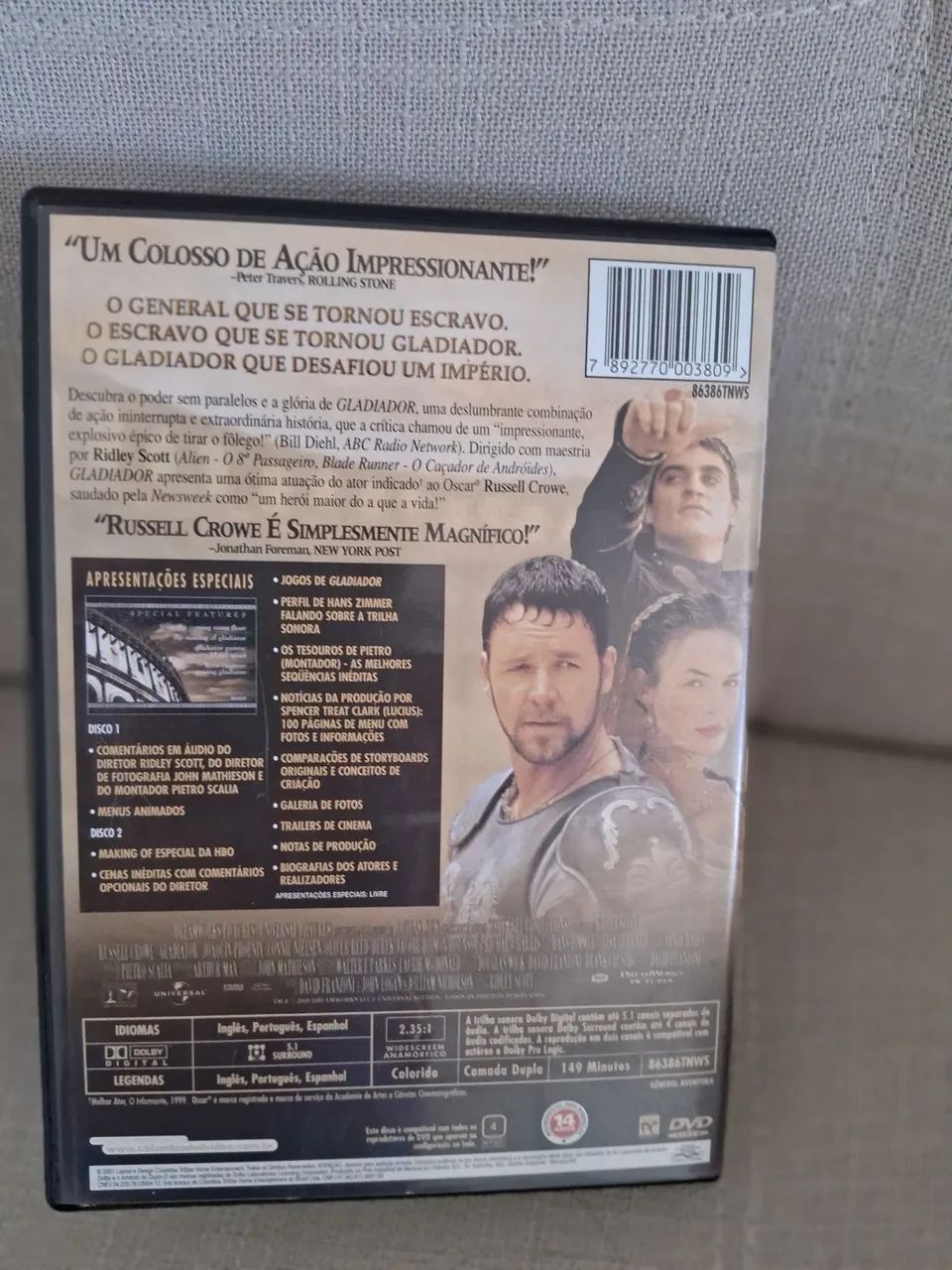 Dvd duplo GLADIADOR - Foto 4