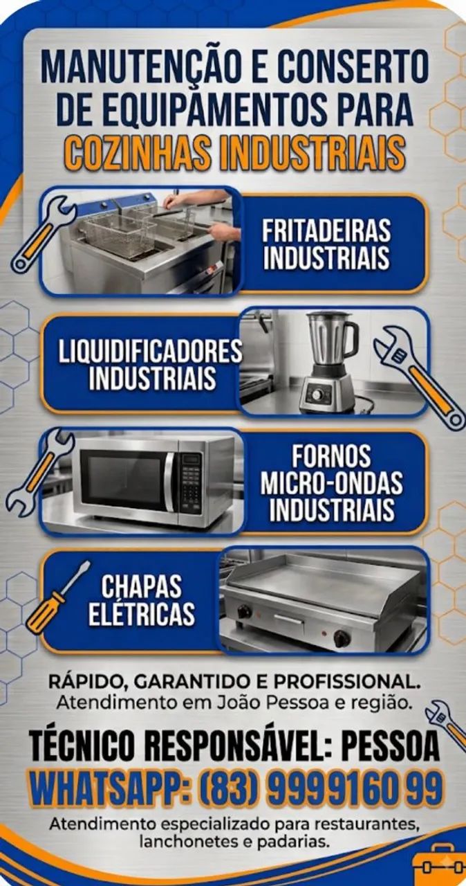 Conserto de Equipamentos industriais e domesticos