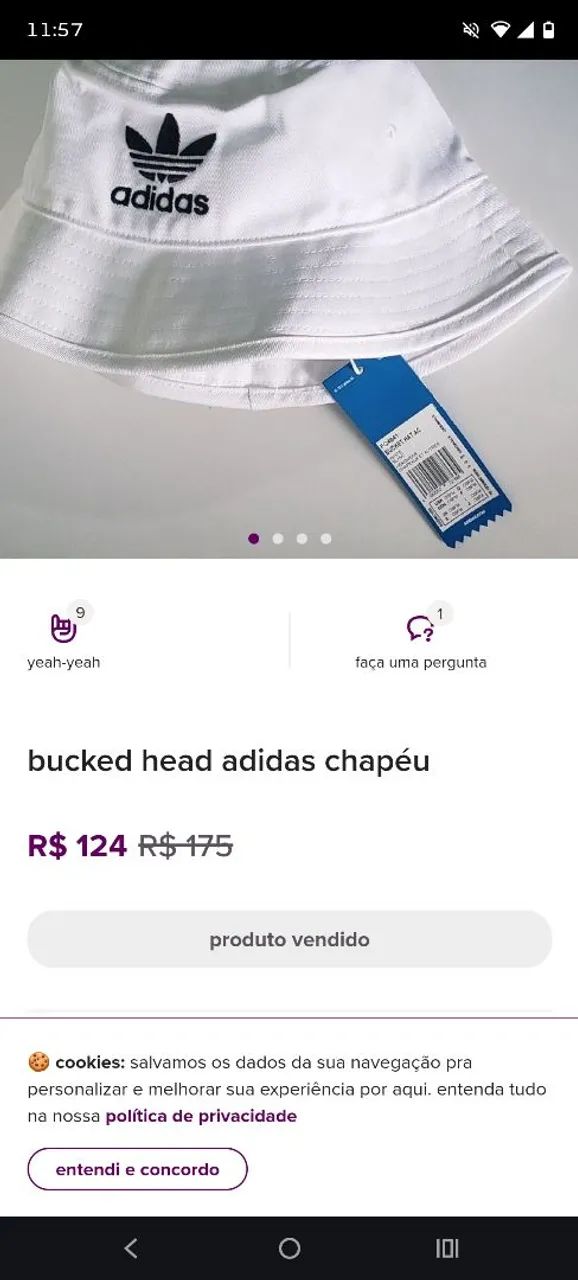 BUCKET ADIDAS CHAPÉU  - Foto 3