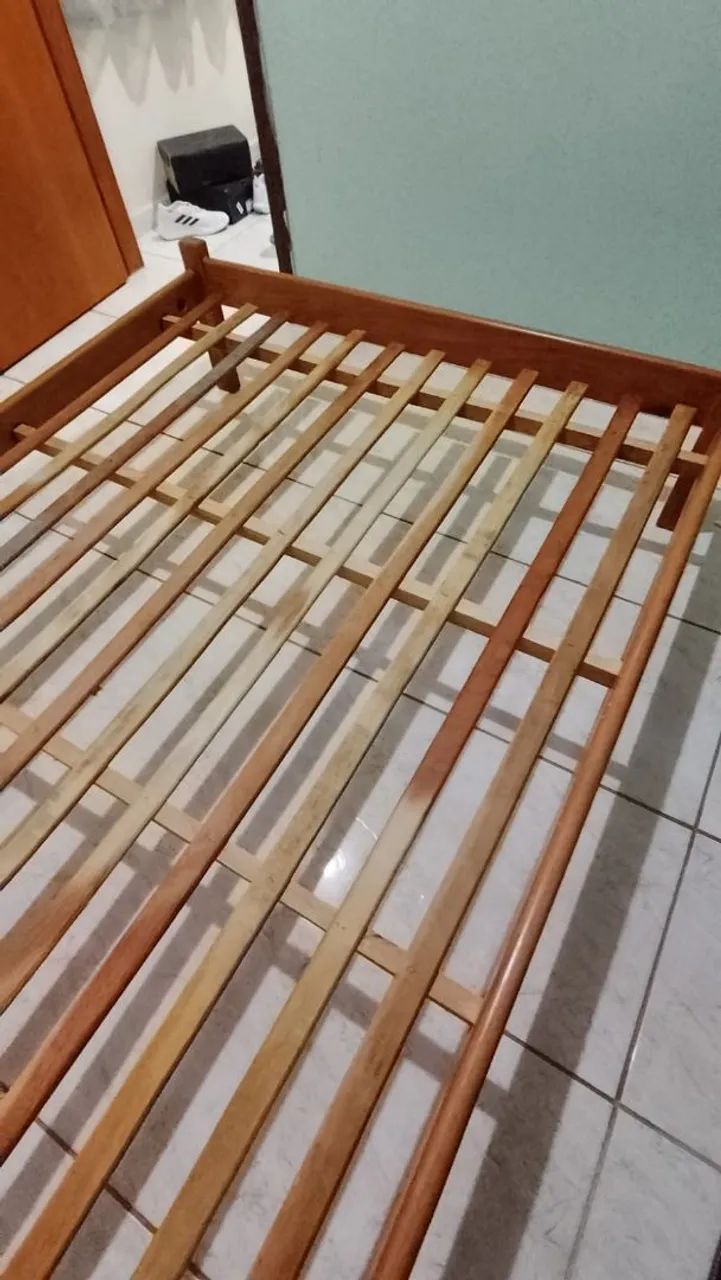 Cama Casal em madeira reforçada  - Foto 5